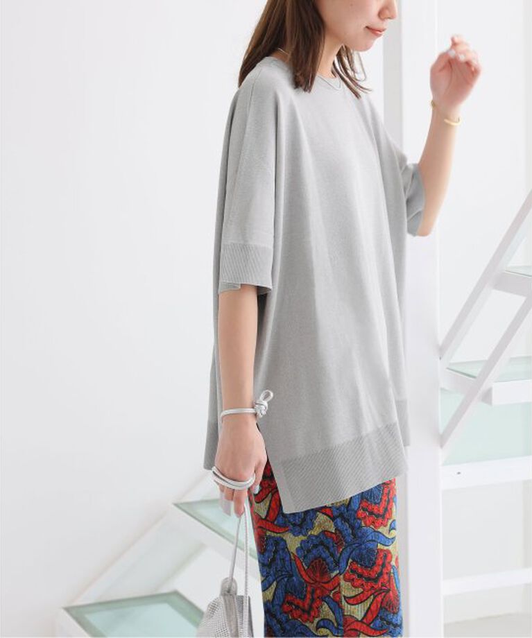 JOURNAL STANDARD relume「《追加2》接触冷感 / ウォッシャブルクールポンチョプルオーバー」|ニット・セーター|