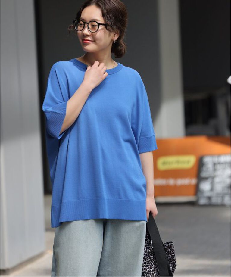 JOURNAL STANDARD relume「《追加2》接触冷感 / ウォッシャブルクールポンチョプルオーバー」|ニット・セーター|