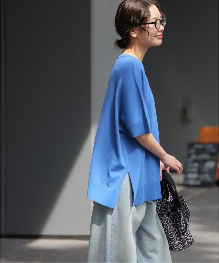 JOURNAL STANDARD relume「《追加2》接触冷感 / ウォッシャブルクールポンチョプルオーバー」|ニット・セーター|
