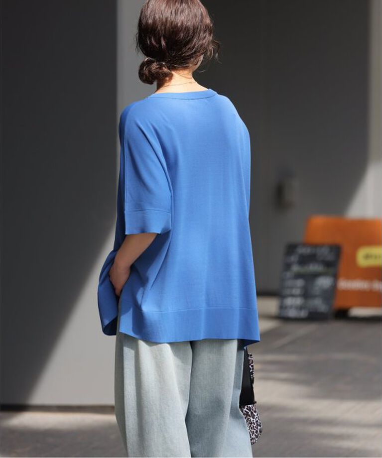 JOURNAL STANDARD relume「《追加2》接触冷感 / ウォッシャブルクールポンチョプルオーバー」|ニット・セーター|