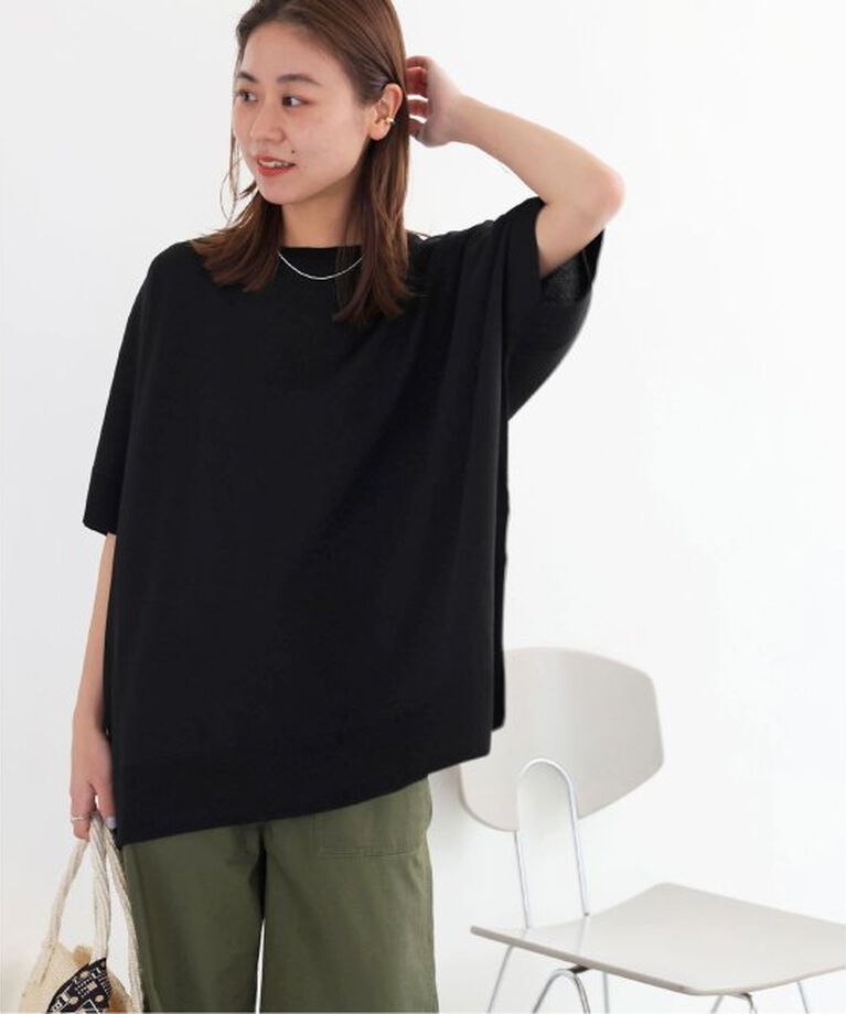 JOURNAL STANDARD relume「《追加2》接触冷感 / ウォッシャブルクールポンチョプルオーバー」|ニット・セーター|