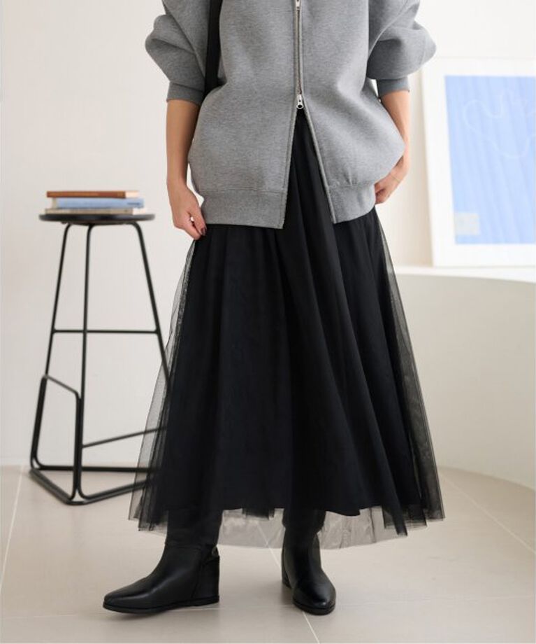 JOURNAL STANDARD relume「《WEB限定追加予約5》ウォッシャブルチュールイージースカート」|スカート|
