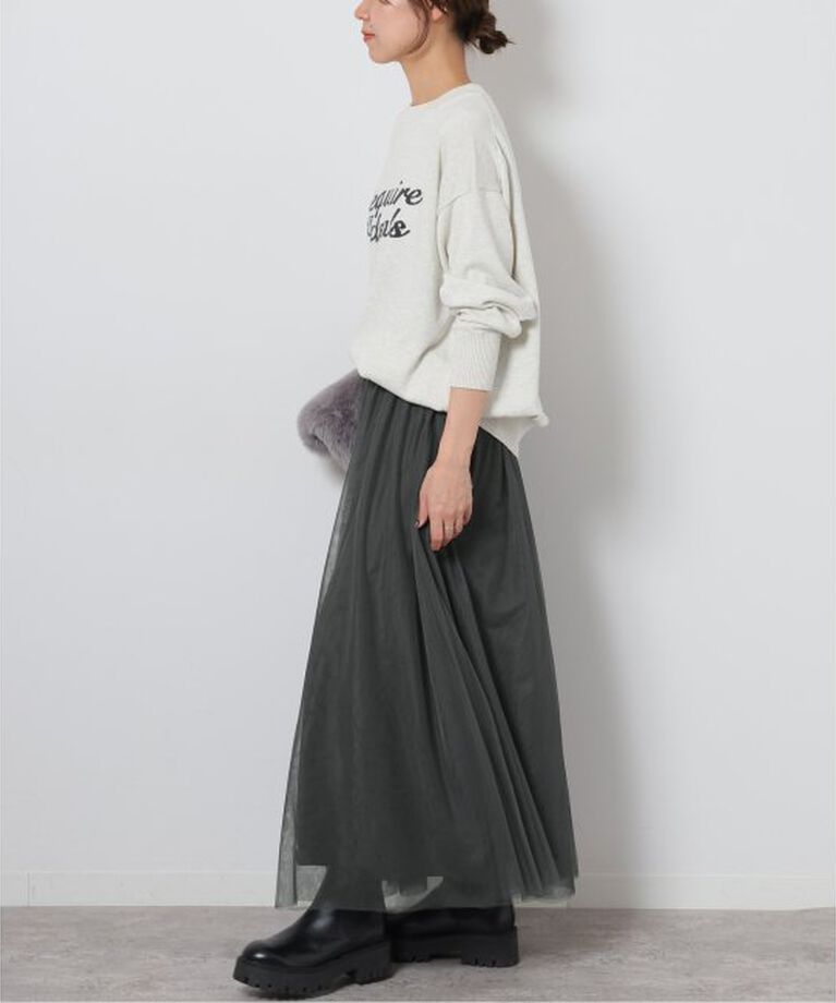 JOURNAL STANDARD relume「《WEB限定追加予約5》ウォッシャブルチュールイージースカート」|スカート|