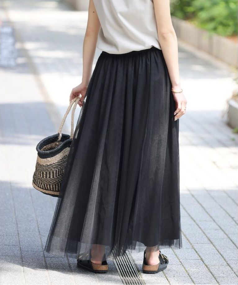 JOURNAL STANDARD relume「《WEB限定追加予約5》ウォッシャブルチュールイージースカート」|スカート|