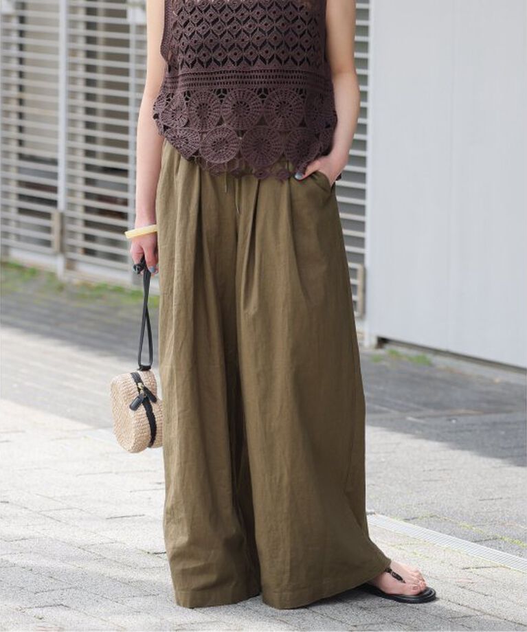 JOURNAL STANDARD relume「《追加》リネンコットンワイドギャザーパンツ」|その他|