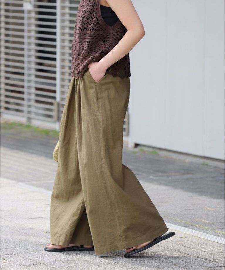 JOURNAL STANDARD relume「《追加》リネンコットンワイドギャザーパンツ」|その他|