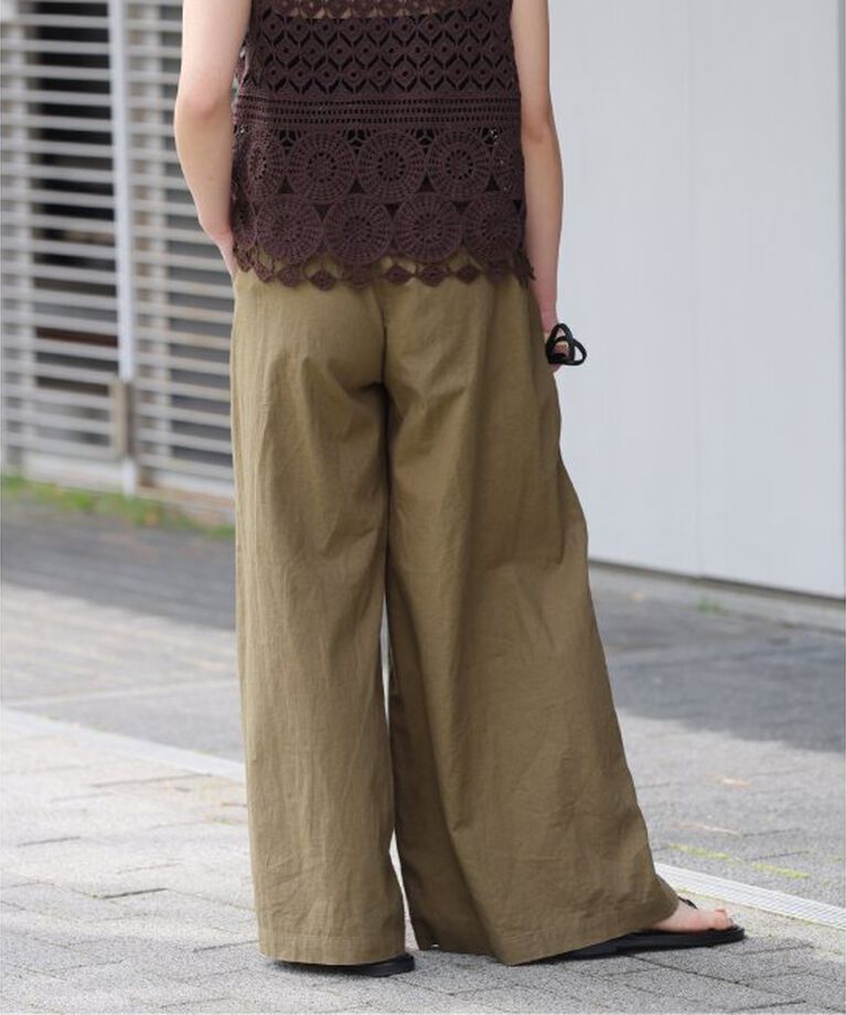 JOURNAL STANDARD relume「《追加》リネンコットンワイドギャザーパンツ」|その他|