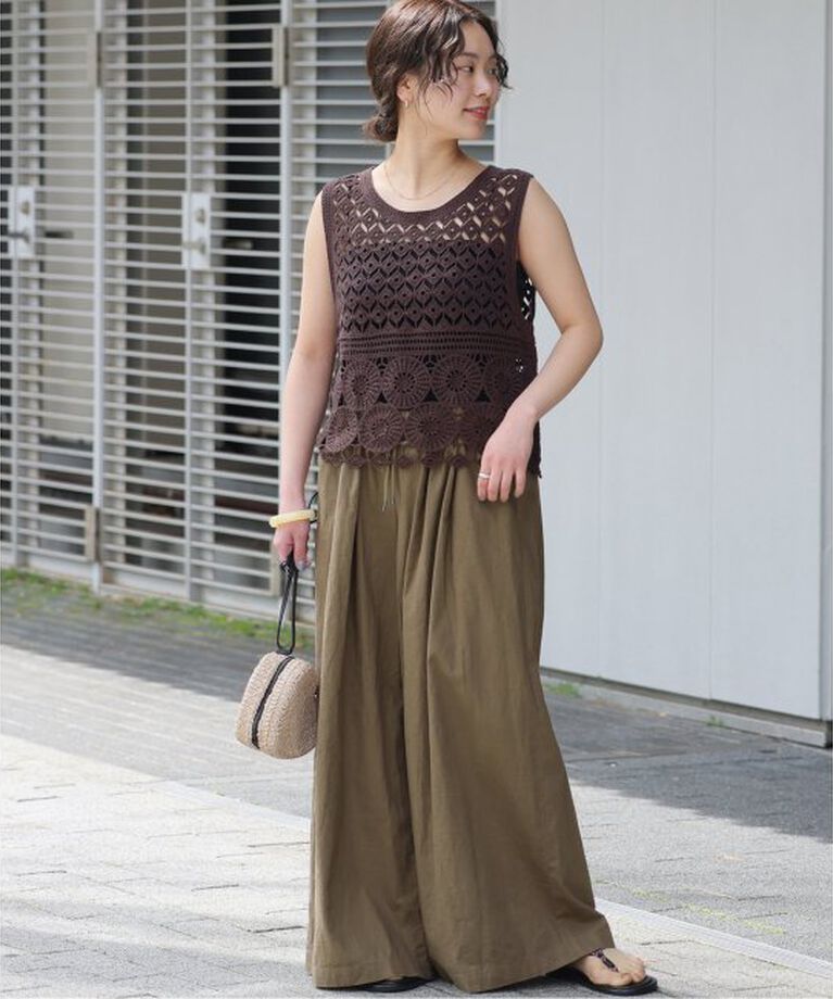 JOURNAL STANDARD relume「《追加》リネンコットンワイドギャザーパンツ」|その他|