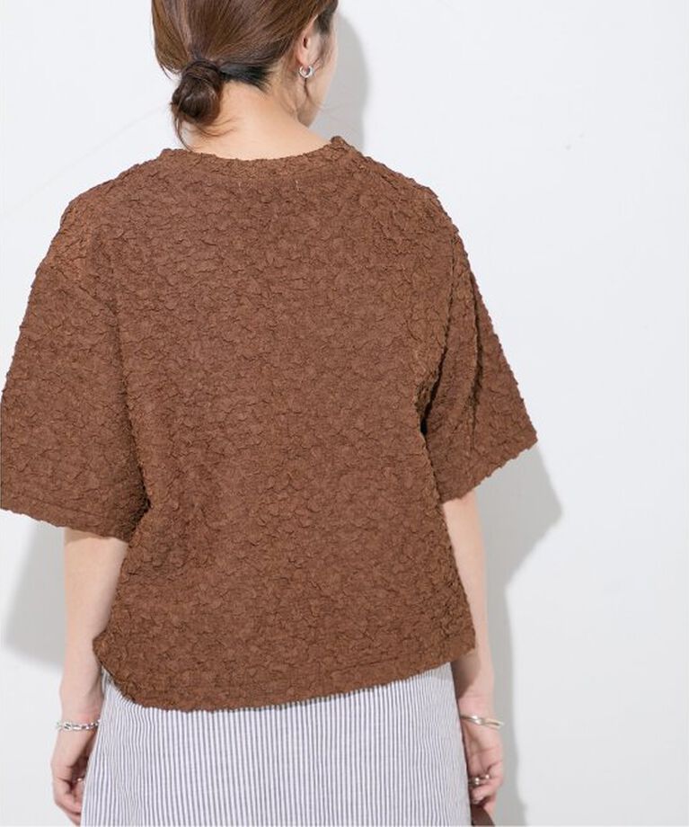 JOURNAL STANDARD「《WEB限定追加予約》シャーリングハーフスリーブTシャツ」|Tシャツ・カットソー|