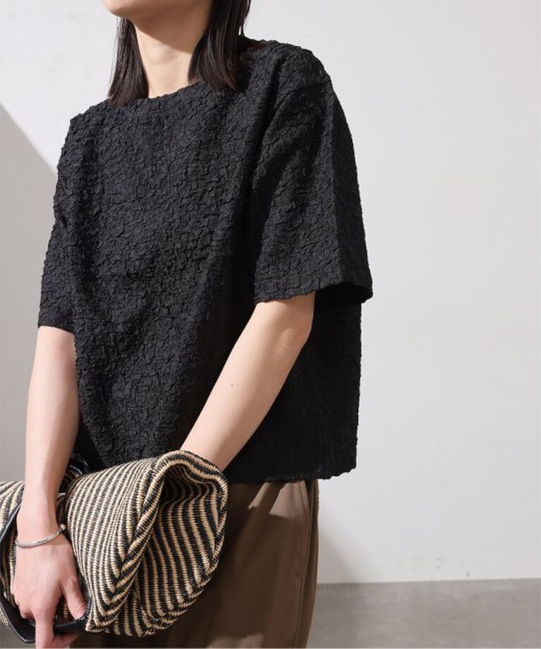 JOURNAL STANDARD「《WEB限定追加予約》シャーリングハーフスリーブTシャツ」|Tシャツ・カットソー|