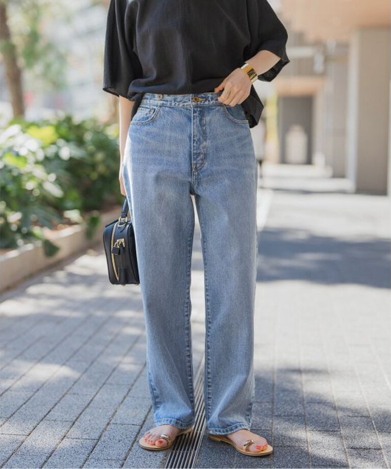 Spick and Span「5 1/2 STRAIGHT FIT DENIM」|デニム|サックスブルー