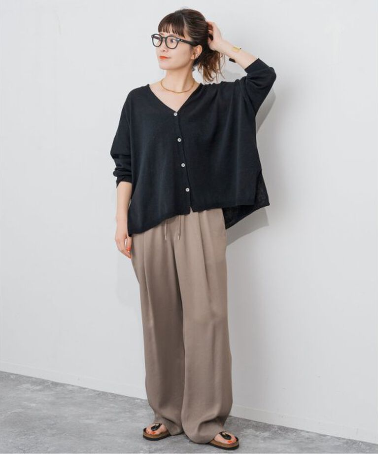Spick and Span「ギマコットンオーバーサイズカーディガン」|カーディガン|