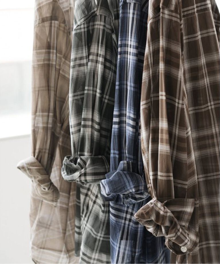 Spick and Span「《追加》コットンボイルチェックシャツ」|シャツ・ブラウス|