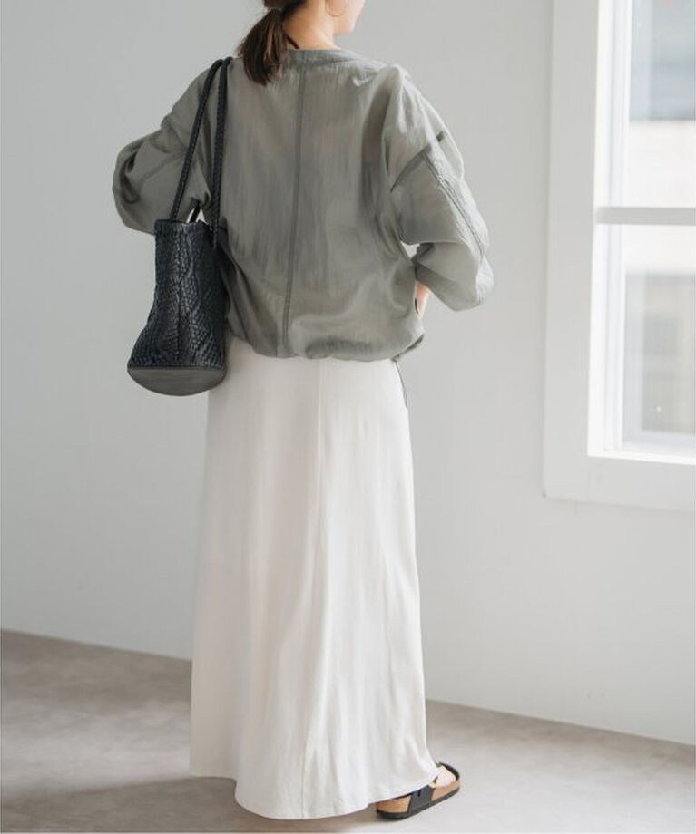 Spick and Span「《一部店舗+WEB限定》シアーフロントZIPブルゾン」|その他|