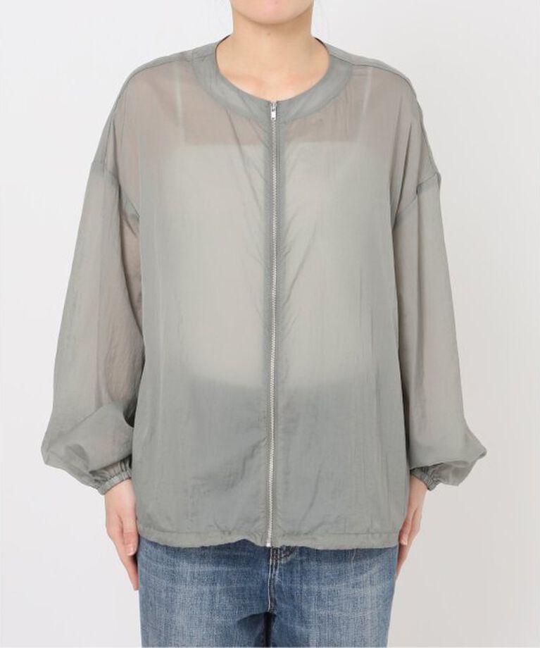Spick and Span「《一部店舗+WEB限定》シアーフロントZIPブルゾン」|その他|