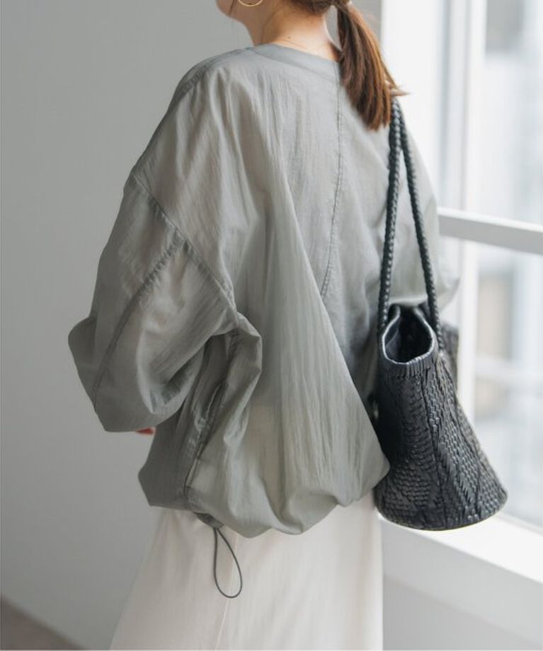 Spick and Span「《一部店舗+WEB限定》シアーフロントZIPブルゾン」|その他|