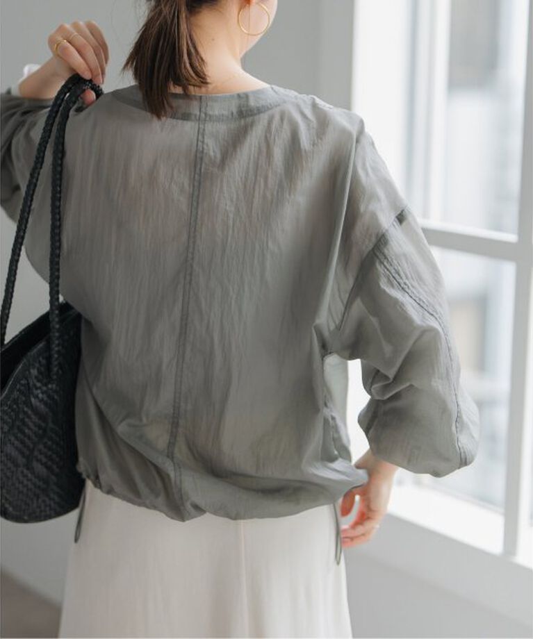 Spick and Span「《一部店舗+WEB限定》シアーフロントZIPブルゾン」|その他|