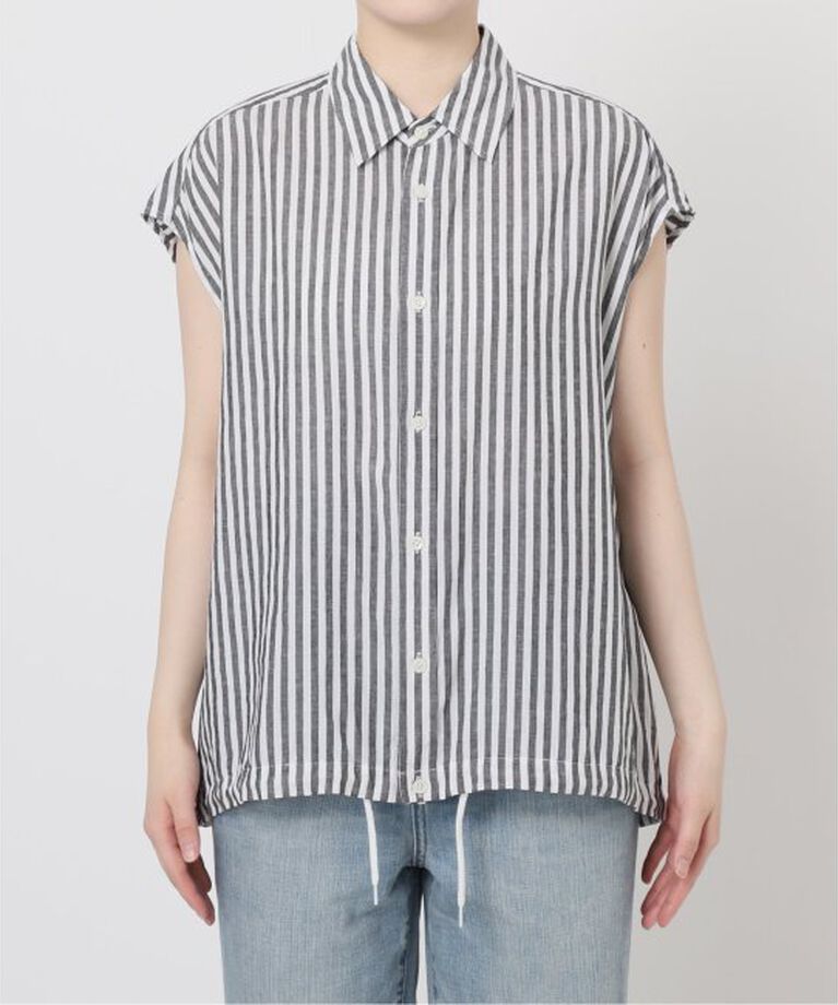 Spick and Span「リネンブレンドフレンチヘムギャザーシャツ」|シャツ・ブラウス|