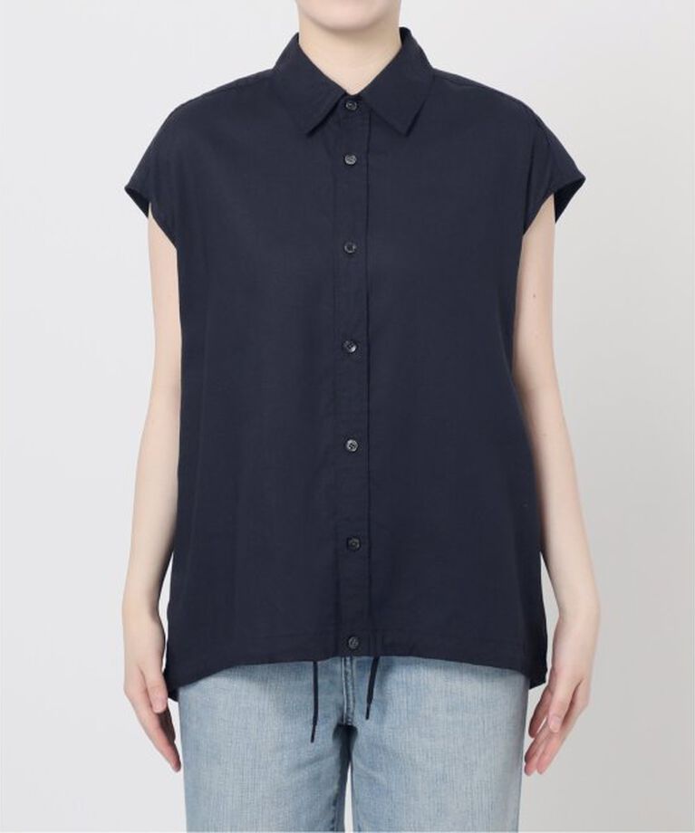 Spick and Span「リネンブレンドフレンチヘムギャザーシャツ」|シャツ・ブラウス|