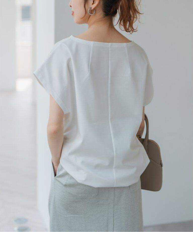 Spick and Span「《一部店舗+WEB限定》ポンチフレンチスリーブプルオーバー」|Tシャツ・カットソー|