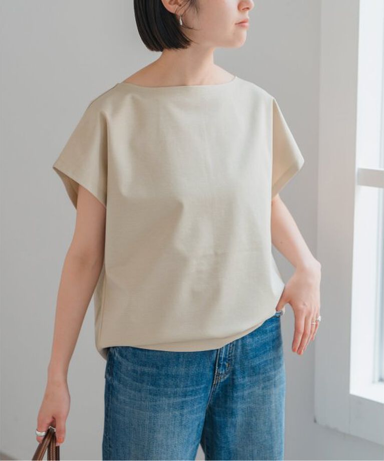 Spick and Span「《一部店舗+WEB限定》ポンチフレンチスリーブプルオーバー」|Tシャツ・カットソー|