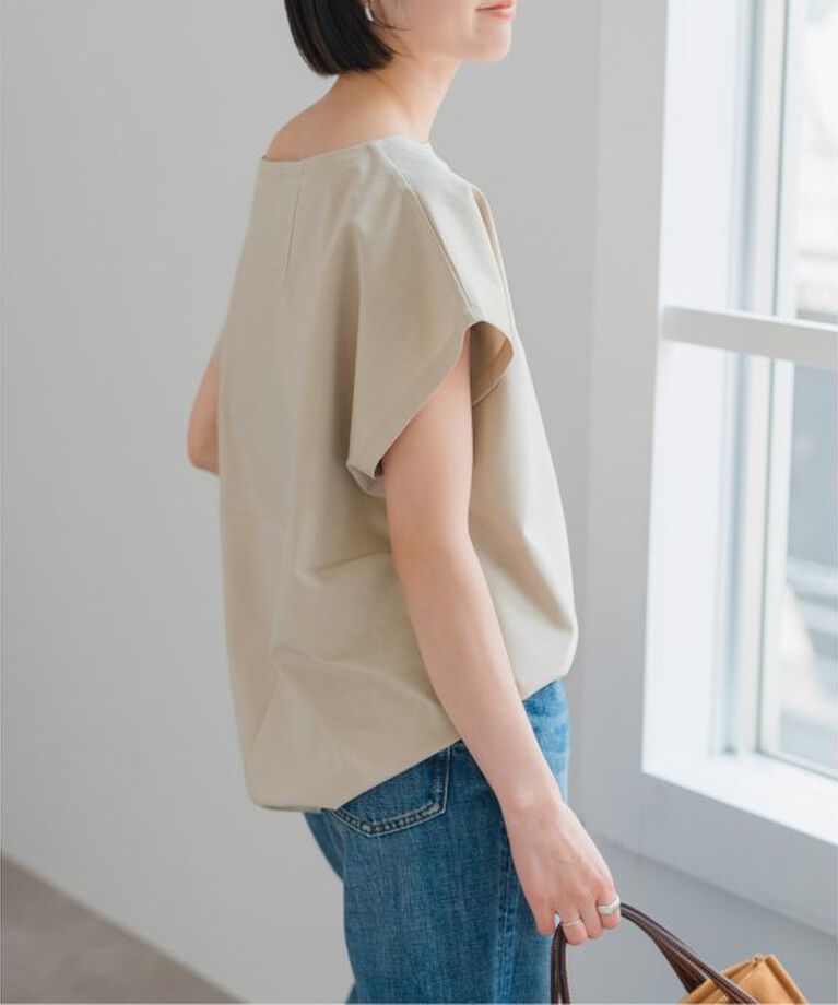 Spick and Span「《一部店舗+WEB限定》ポンチフレンチスリーブプルオーバー」|Tシャツ・カットソー|