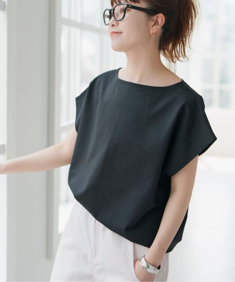 Spick and Span「《一部店舗+WEB限定》ポンチフレンチスリーブプルオーバー」|Tシャツ・カットソー|