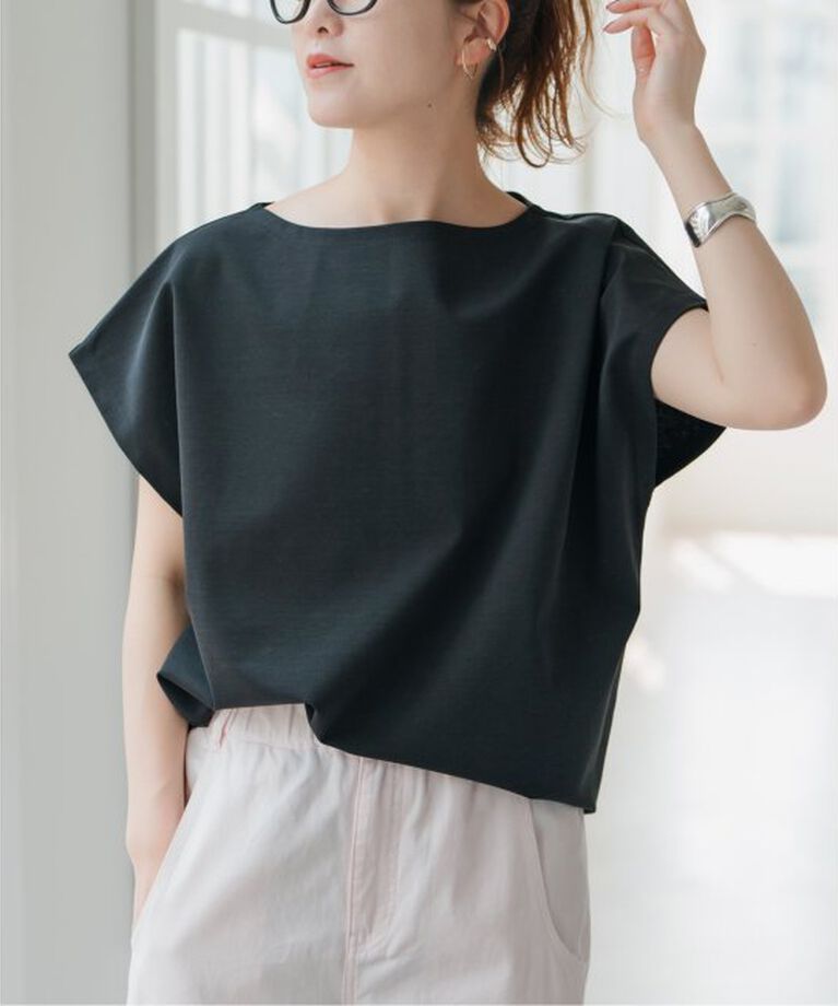 Spick and Span「《一部店舗+WEB限定》ポンチフレンチスリーブプルオーバー」|Tシャツ・カットソー|
