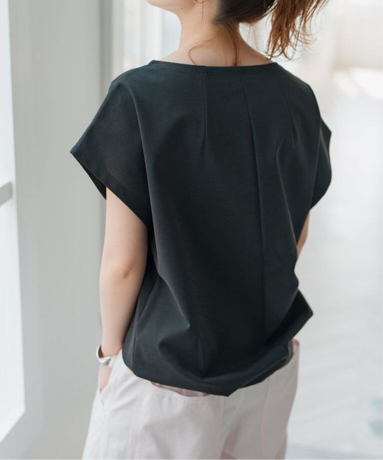 Spick and Span「《一部店舗+WEB限定》ポンチフレンチスリーブプルオーバー」|Tシャツ・カットソー|