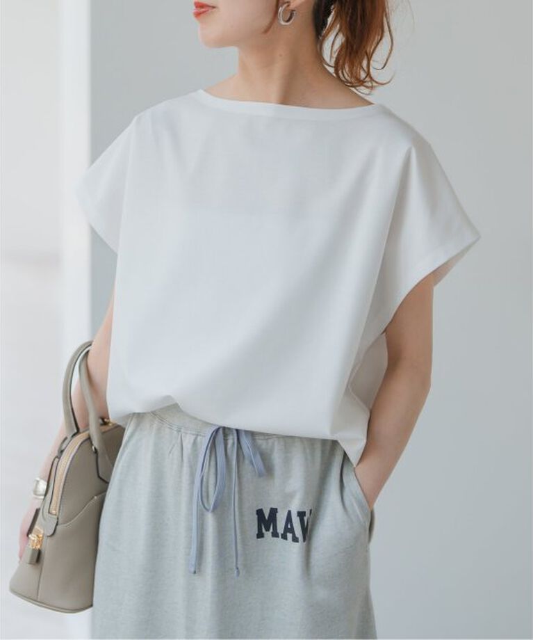 Spick and Span「《一部店舗+WEB限定》ポンチフレンチスリーブプルオーバー」|Tシャツ・カットソー|ホワイト