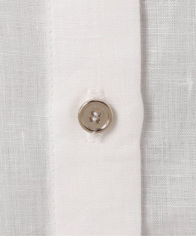 Spick and Span「《追加2》80リネンカシュクールビッグシャツ」|シャツ・ブラウス|