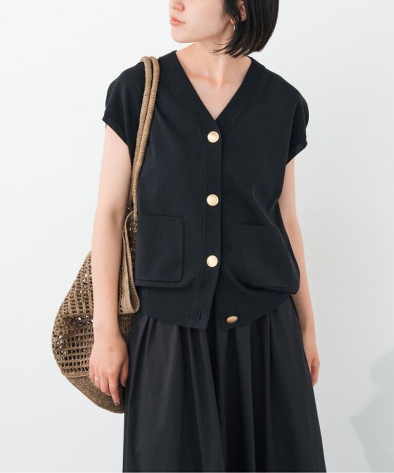Spick and Span「《WEB限定予約》ウォッシャブルVネックニットベスト」|ベスト・ジレ|