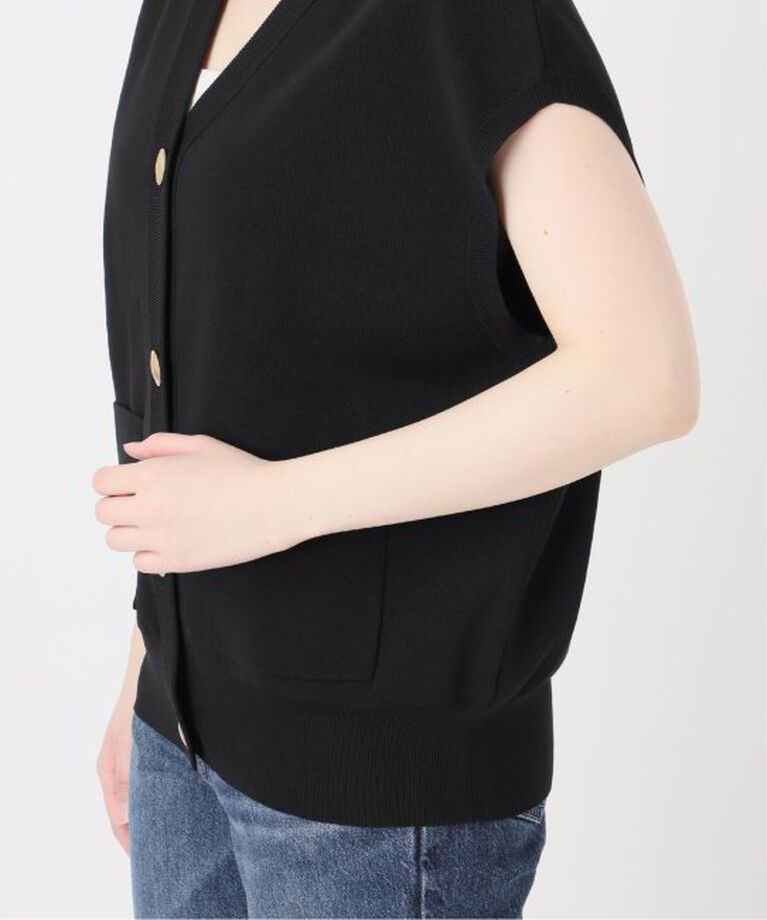 Spick and Span「《WEB限定予約》ウォッシャブルVネックニットベスト」|ベスト・ジレ|