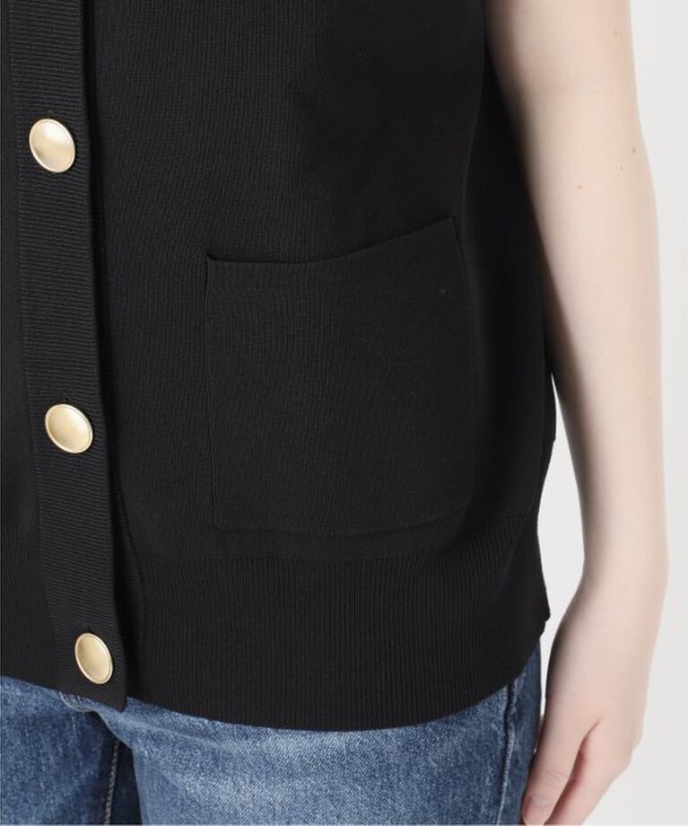 Spick and Span「《WEB限定予約》ウォッシャブルVネックニットベスト」|ベスト・ジレ|