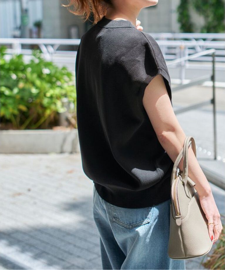 Spick and Span「《WEB限定予約》ウォッシャブルVネックニットベスト」|ベスト・ジレ|