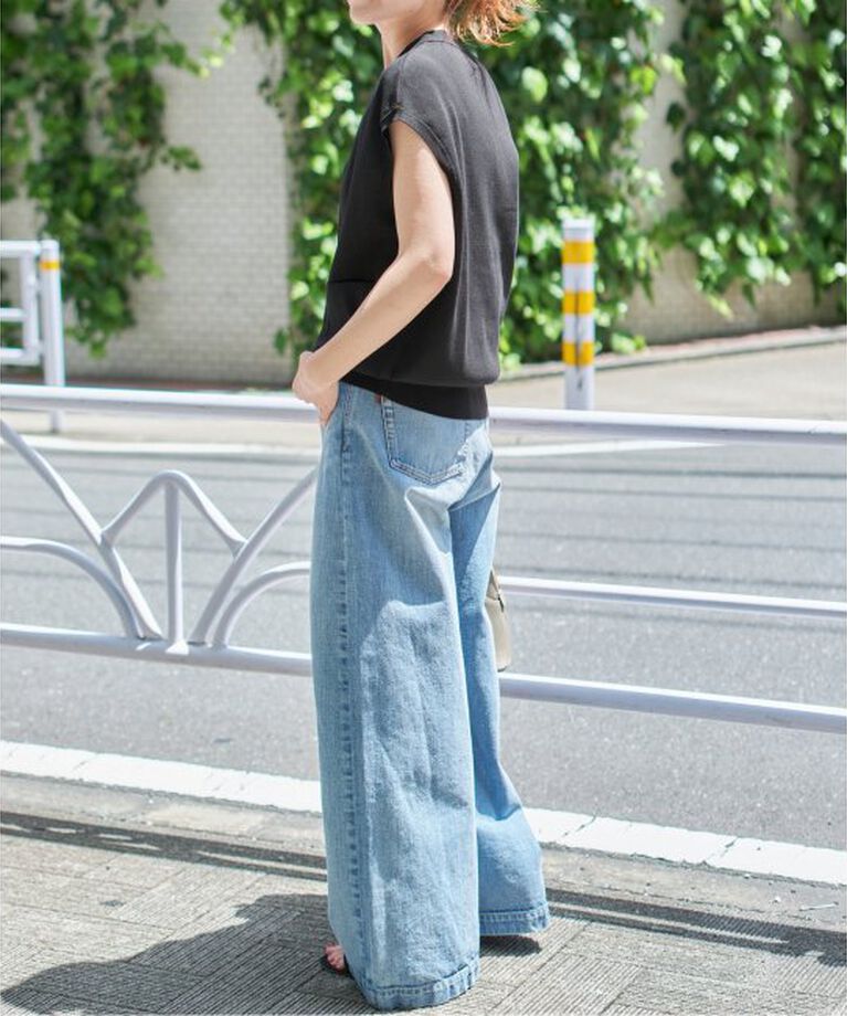 Spick and Span「《WEB限定予約》ウォッシャブルVネックニットベスト」|ベスト・ジレ|