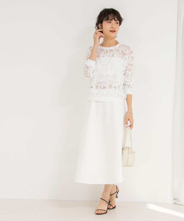 NOLLEY'S「【松葉☆別注サイズあり】ウォッシャブルエアボールフレアスカート」|フレア|