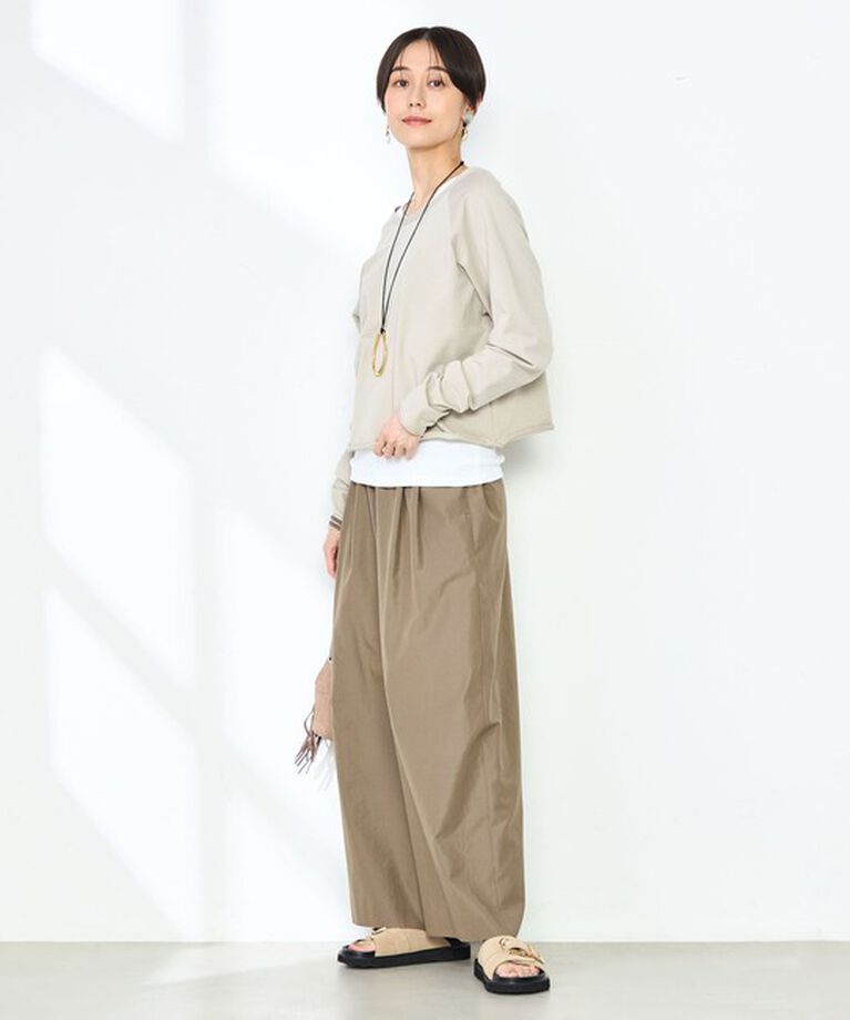 NOLLEY'S「ウォッシャブルエクセルテックタンブラー2タックワイドパンツ」|その他|