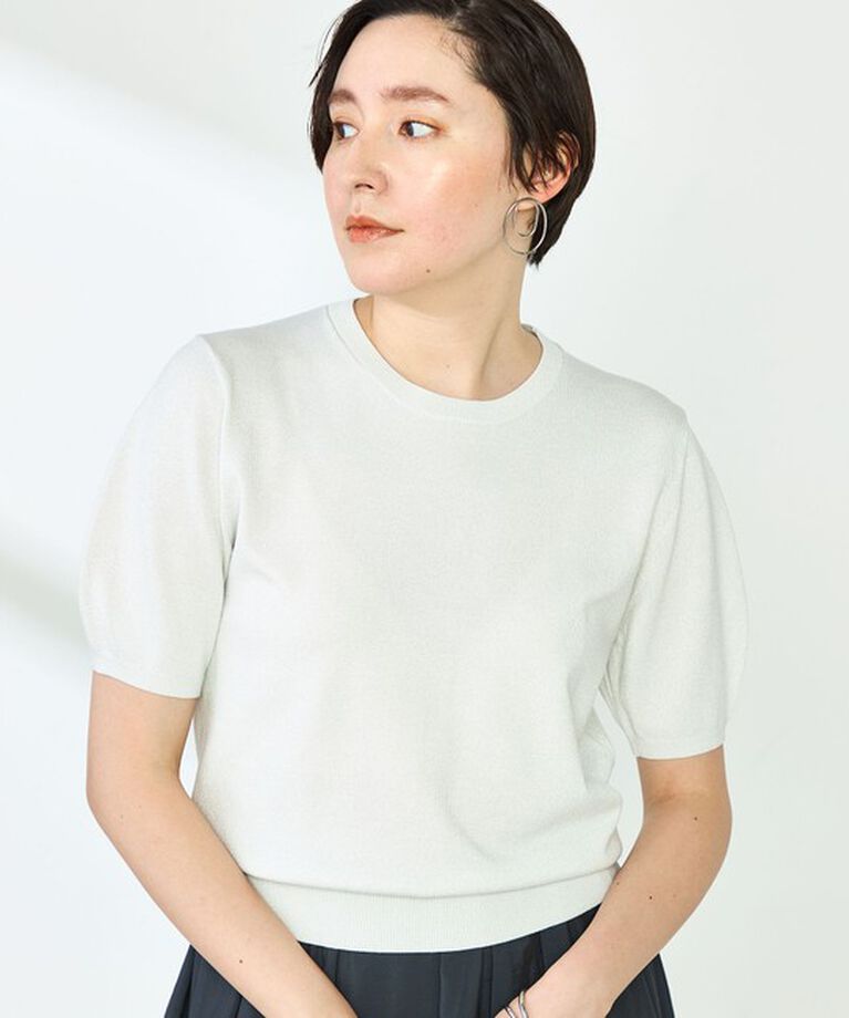 NOLLEY'S sophi「《手洗い可能》バックパールフォルム袖プルオーバーニット」|ニット・セーター|
