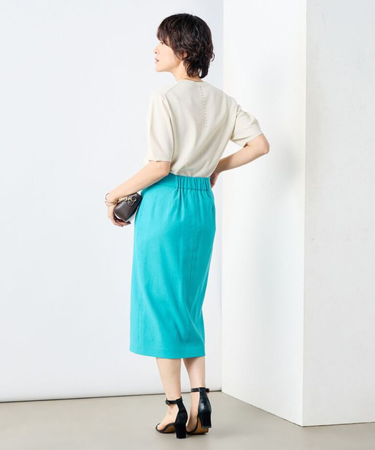 NOLLEY'S sophi「《手洗い可能》バックパールフォルム袖プルオーバーニット」|ニット・セーター|