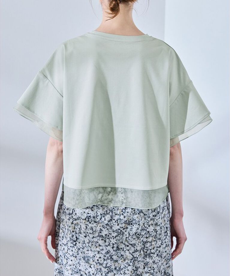 Rope’Picnic「【UVカット・接触冷感】着丈が選べる70シルケットシアードッキングトップス」|Tシャツ・カットソー|
