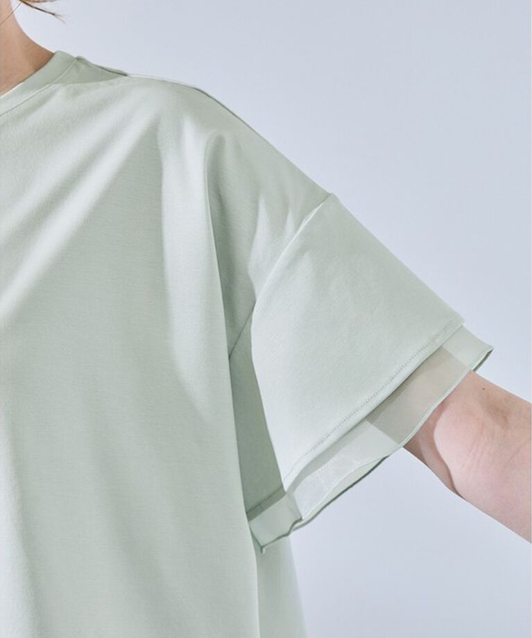 Rope’Picnic「【UVカット・接触冷感】着丈が選べる70シルケットシアードッキングトップス」|Tシャツ・カットソー|