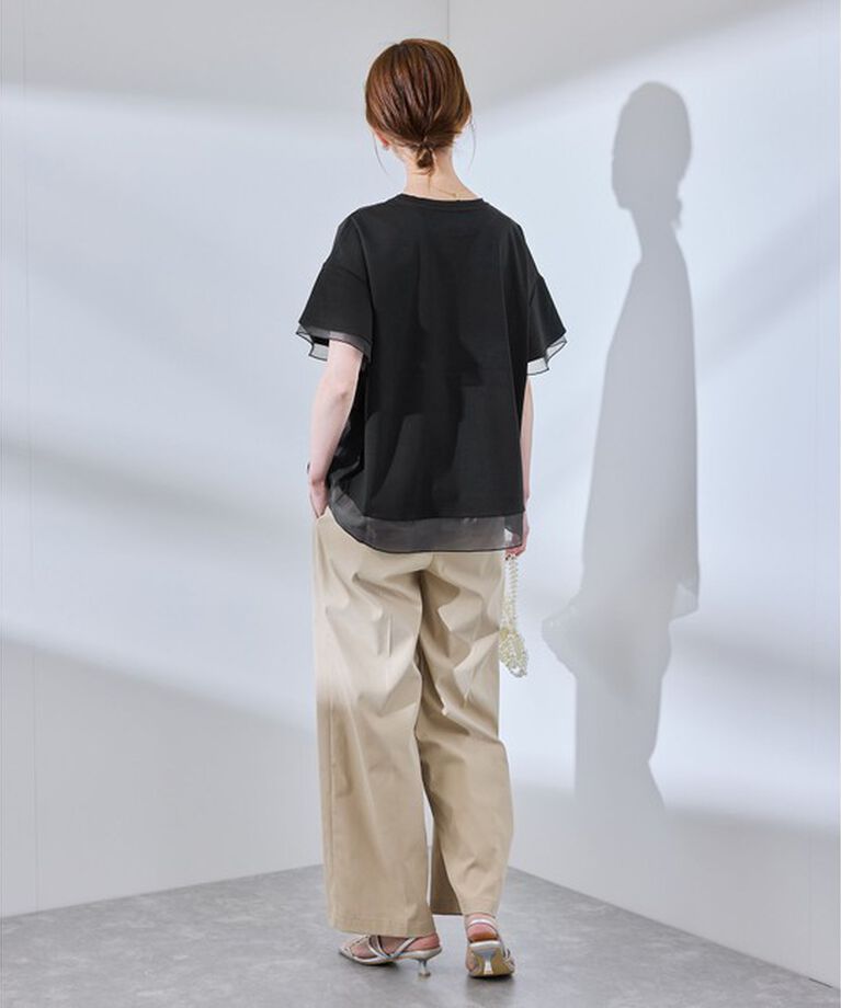 Rope’Picnic「【UVカット・接触冷感】着丈が選べる70シルケットシアードッキングトップス」|Tシャツ・カットソー|