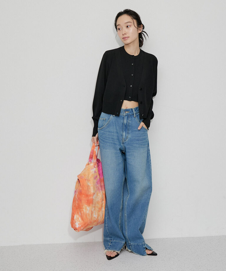 ADAM ET ROPE'「【再入荷】ルーズフィットアジャストデニム」|デニム|