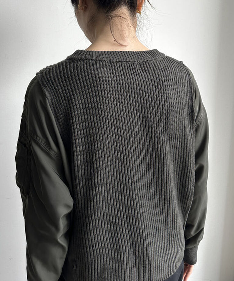  「【再入荷】布帛ドッキングプルオーバー」|Tシャツ・カットソー|