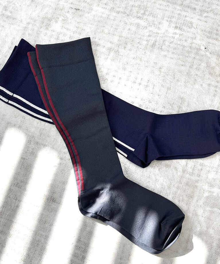  「【WEB限定】MAEE ラインソックス」|ソックス|