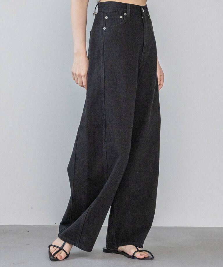 A part by 「【再入荷】Apbコクーンデニムパンツ」|デニム|
