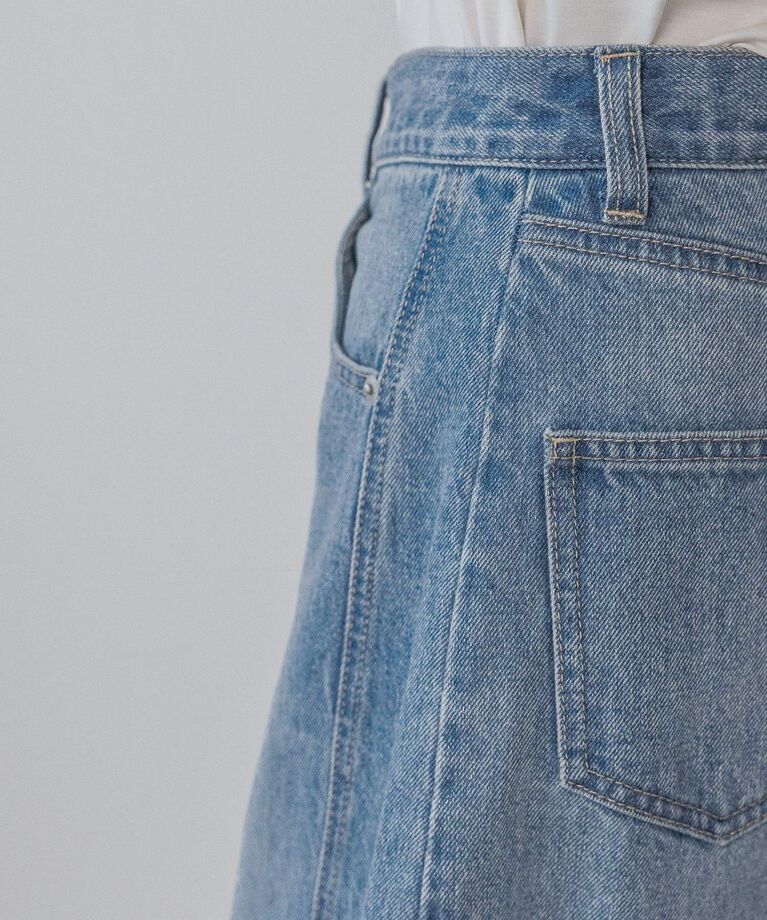 A part by 「【再入荷】Apbコクーンデニムパンツ」|デニム|