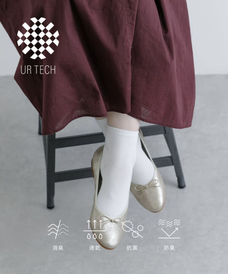 URBAN RESEARCH「UR 『UR TECH』ベーシックソックス」|ソックス|WHITE