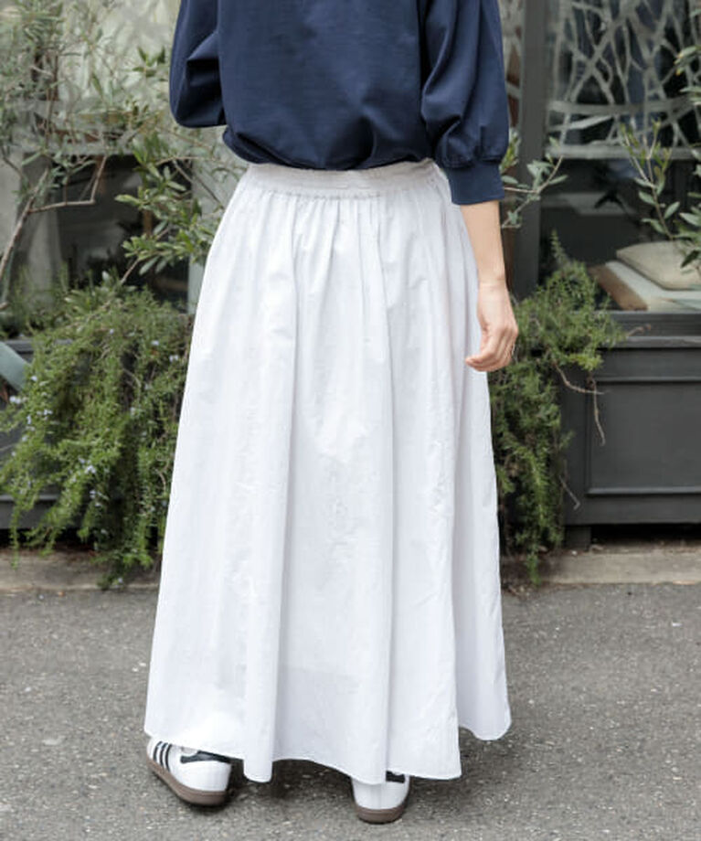 URBAN RESEARCH DOORS「DOORS FORK&SPOON　ナイロンギャザースカート」|スカート|